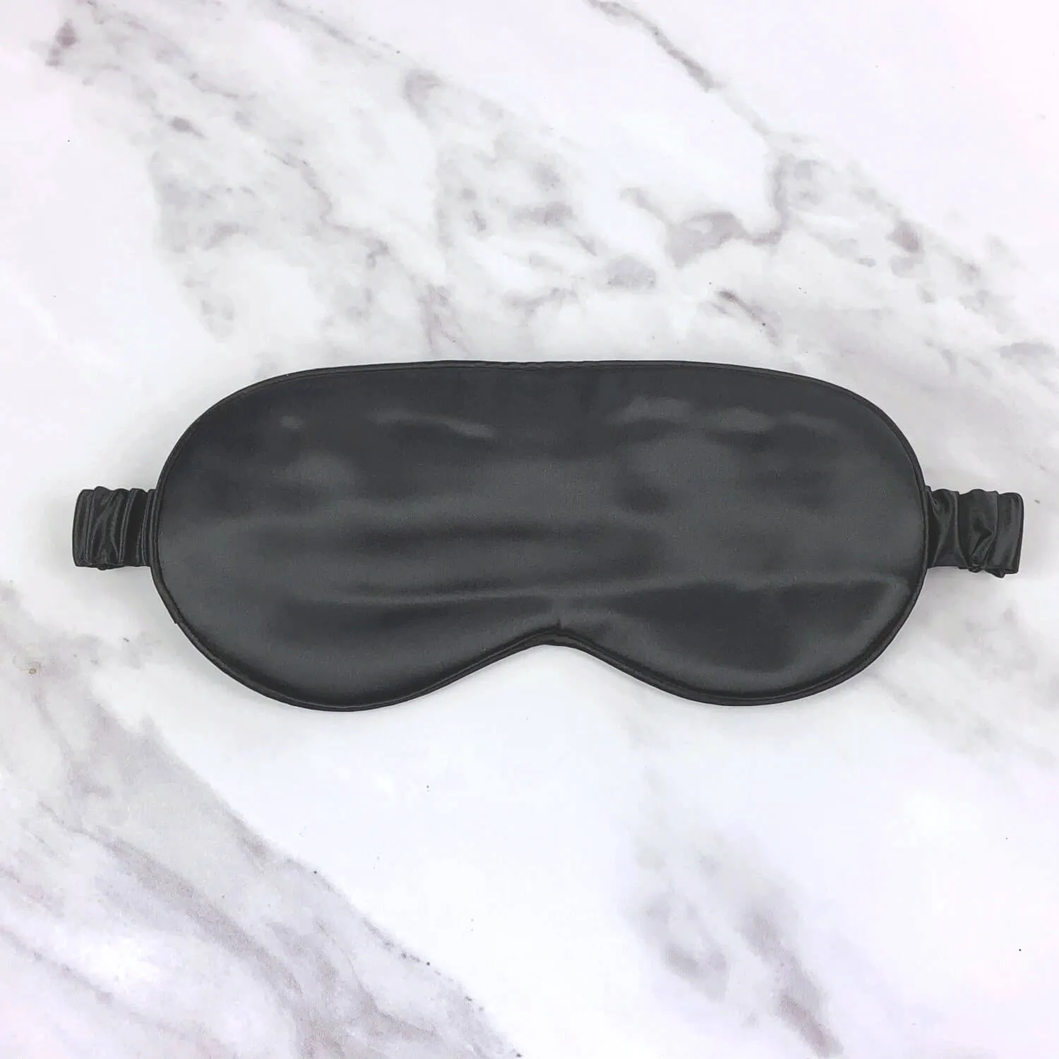 100% 25 Momme Mulberry Silk Eye Mask  - Black