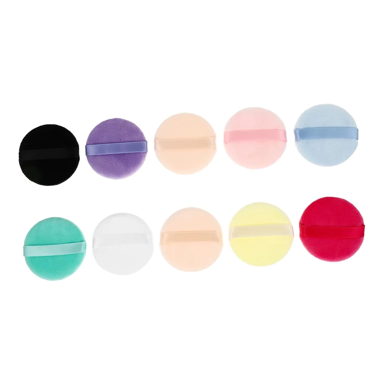 10Pcs Girl Cosmetics Puff Durable Makeup Puff Tool for Loose Powder Application Soft and Comfortable Face Pads for Beginners and Makeup Artists