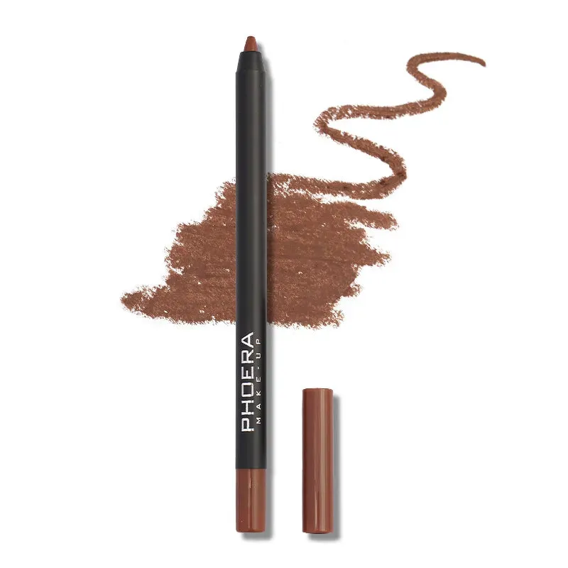 12 Colors Lipliner Pencil - Waterproof, Sexy Red Matte Contour Tint Lipstick. Long-Lasting, Non-stick Cup, Moisturizing Lips Makeup Cosmetic.
