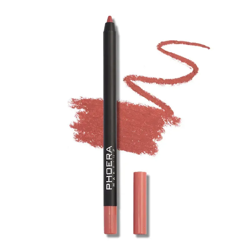 12 Colors Lipliner Pencil - Waterproof, Sexy Red Matte Contour Tint Lipstick. Long-Lasting, Non-stick Cup, Moisturizing Lips Makeup Cosmetic.