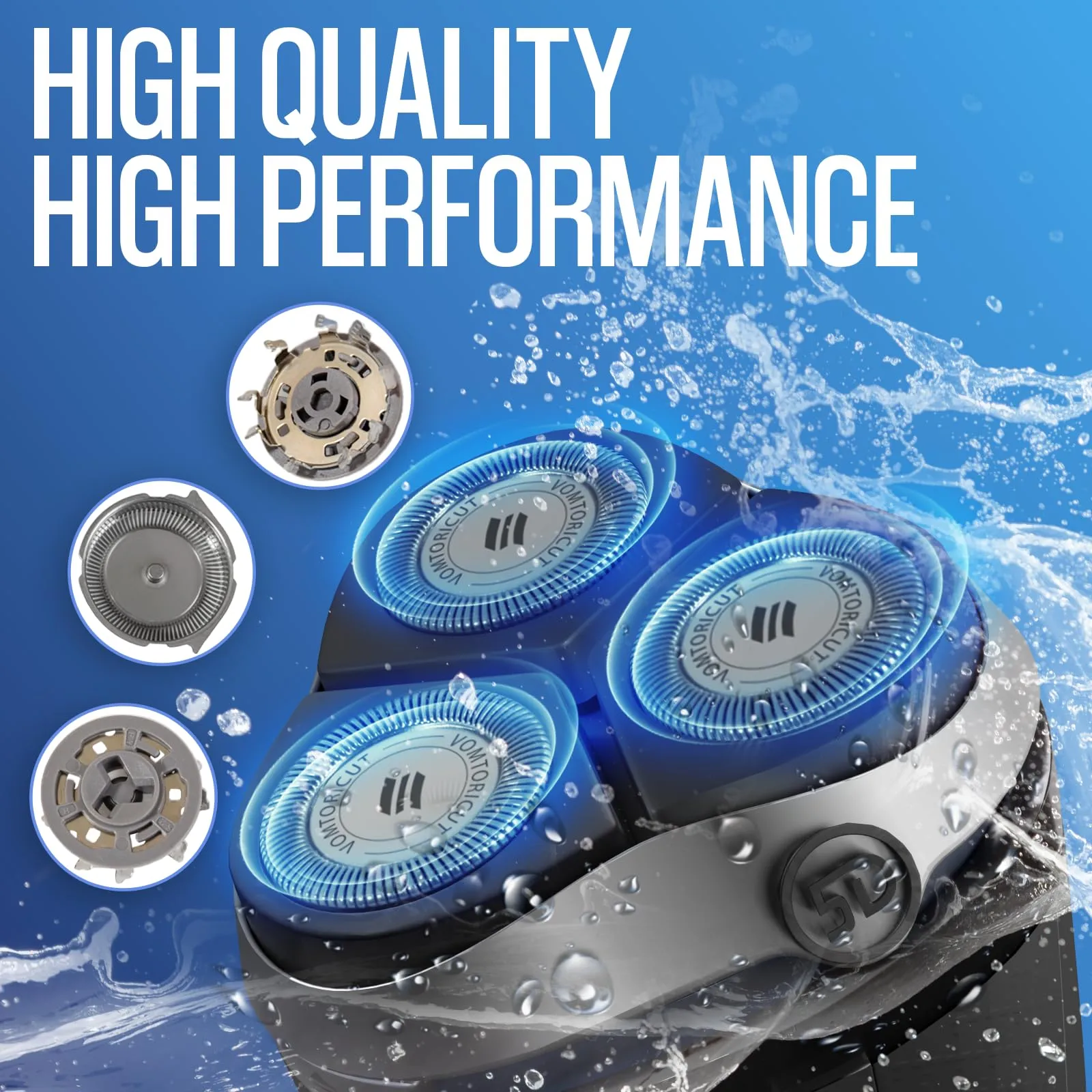 12 Pcs AQREP4U Replacement Heads Compatible with Philips Norelco Shaver Series 3000 Replacement Blades, 2000, 1000 and S738 and S1560 Electric Razor for Men Replacement Heads Razor Blades Shaver