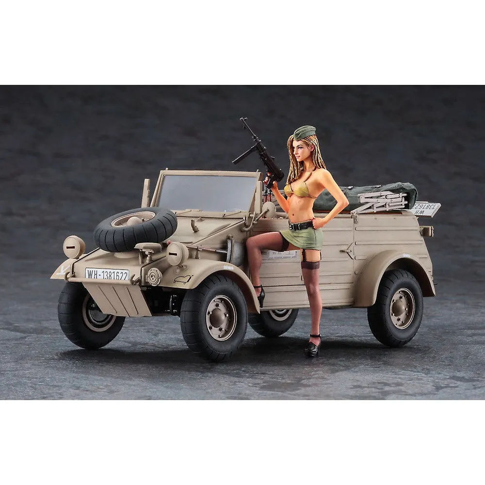 1/24  Pkw.K1 KUBELWAGEN TYPE 82 Balloon Tire w/BLOND GIRLS FIGURE