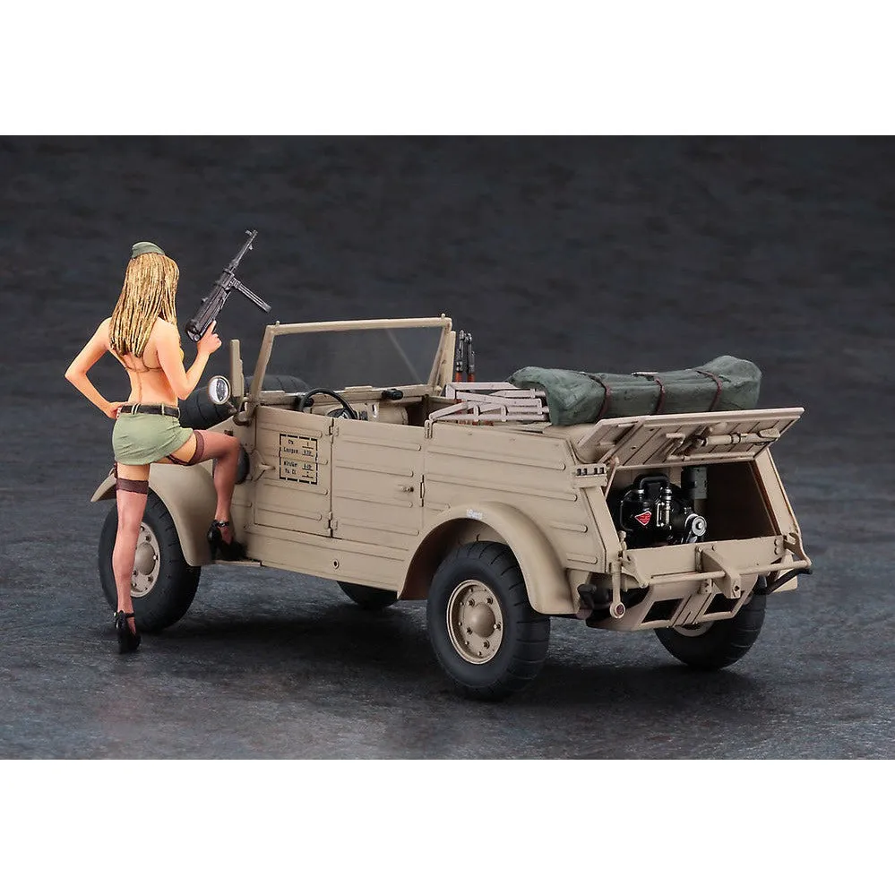 1/24  Pkw.K1 KUBELWAGEN TYPE 82 Balloon Tire w/BLOND GIRLS FIGURE