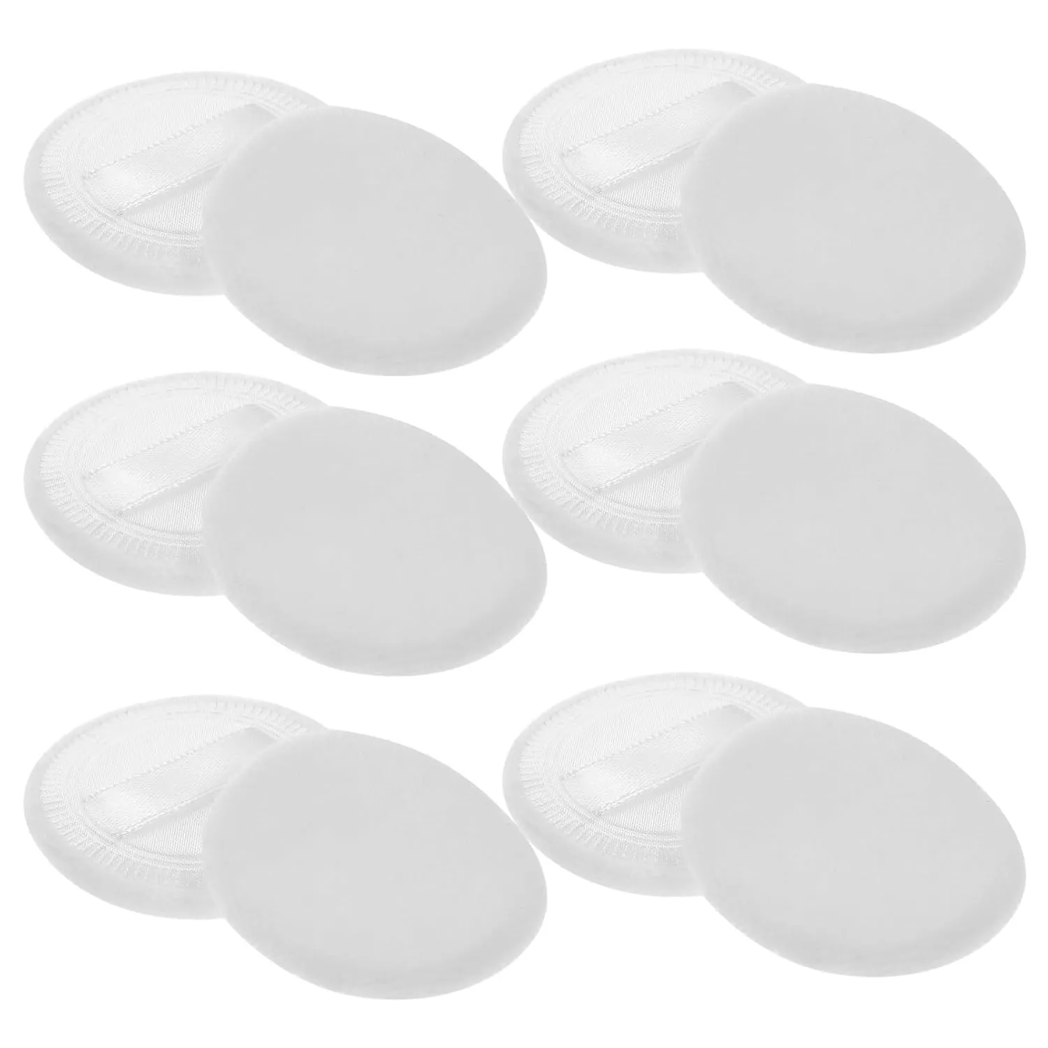 12Pcs Girl Makeup Puff Soft Velour Powder Applicators for Loose and Foundation Makeup Design Convenient for Beginners and Professionals