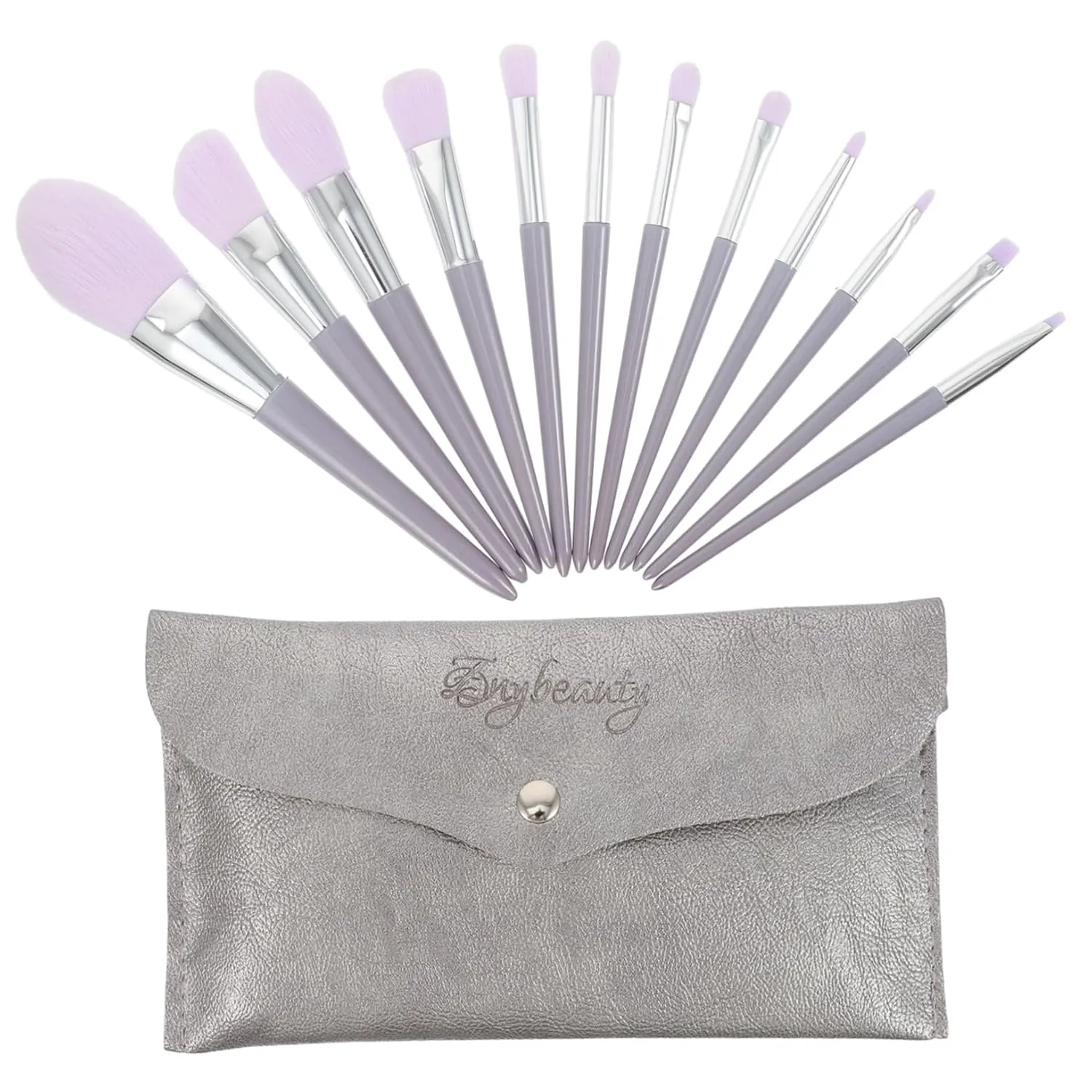 12pcs Professional Makeup Brush with Wood Handles and Storage Bag for Women Blush Foundation Eyeshadow and More Ergonomic Design for Easy Application