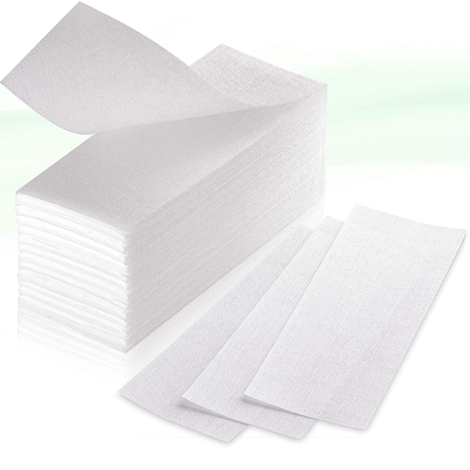 150 Wax Strips - Non Woven Fleece Stripes For Warm Wax And Sugar Paste - Skin-friendly And Tear-resistant Hair Removal For Any Type Of Depilation On The Leg, Chest, Back, Intimate Area And Face 150 Wax Strips