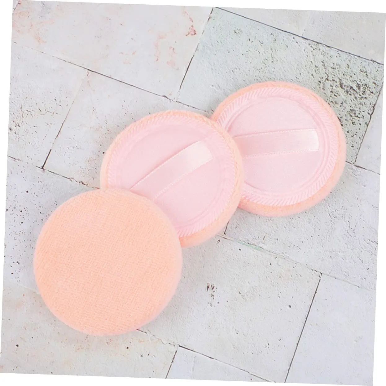 15pcs Rounded Powder for Women Soft Makeup Pads Compact Face for Natural Finish Cosmetic Accessory for Makeup Application and Touch Ups