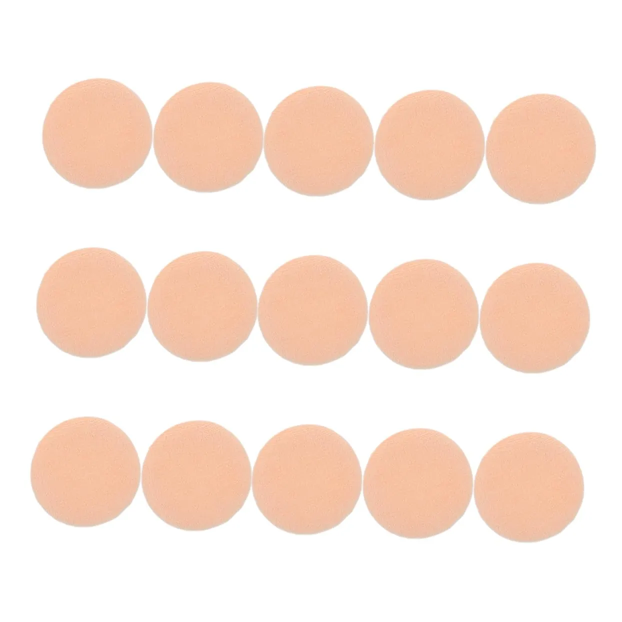 15pcs Rounded Powder for Women Soft Makeup Pads Compact Face for Natural Finish Cosmetic Accessory for Makeup Application and Touch Ups