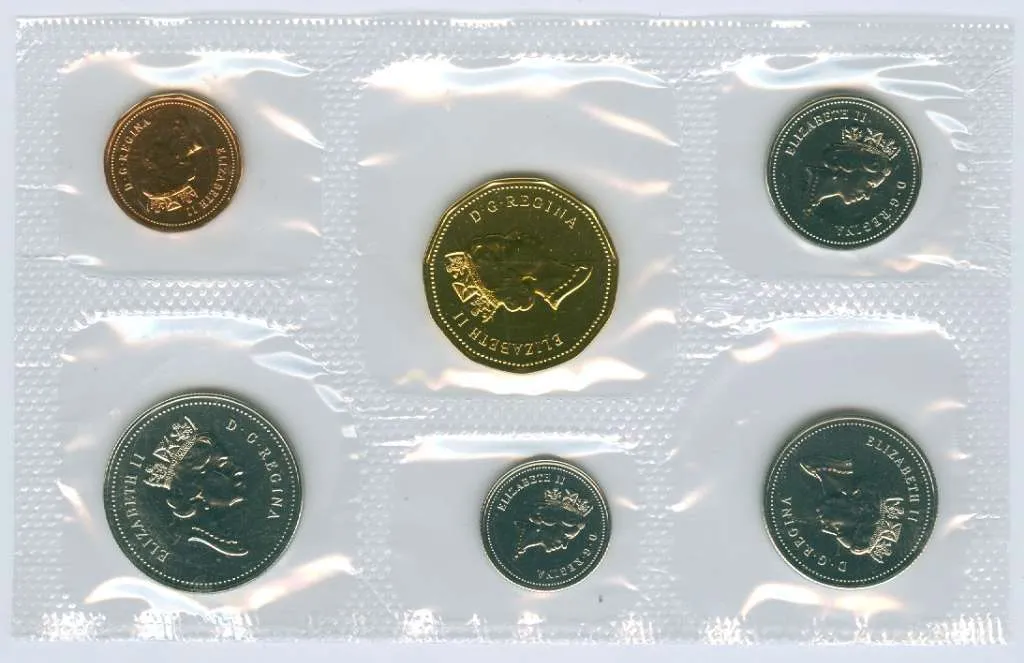 1995 Uncirculated Set of 6 Canadian Coins (Proof-like Set)