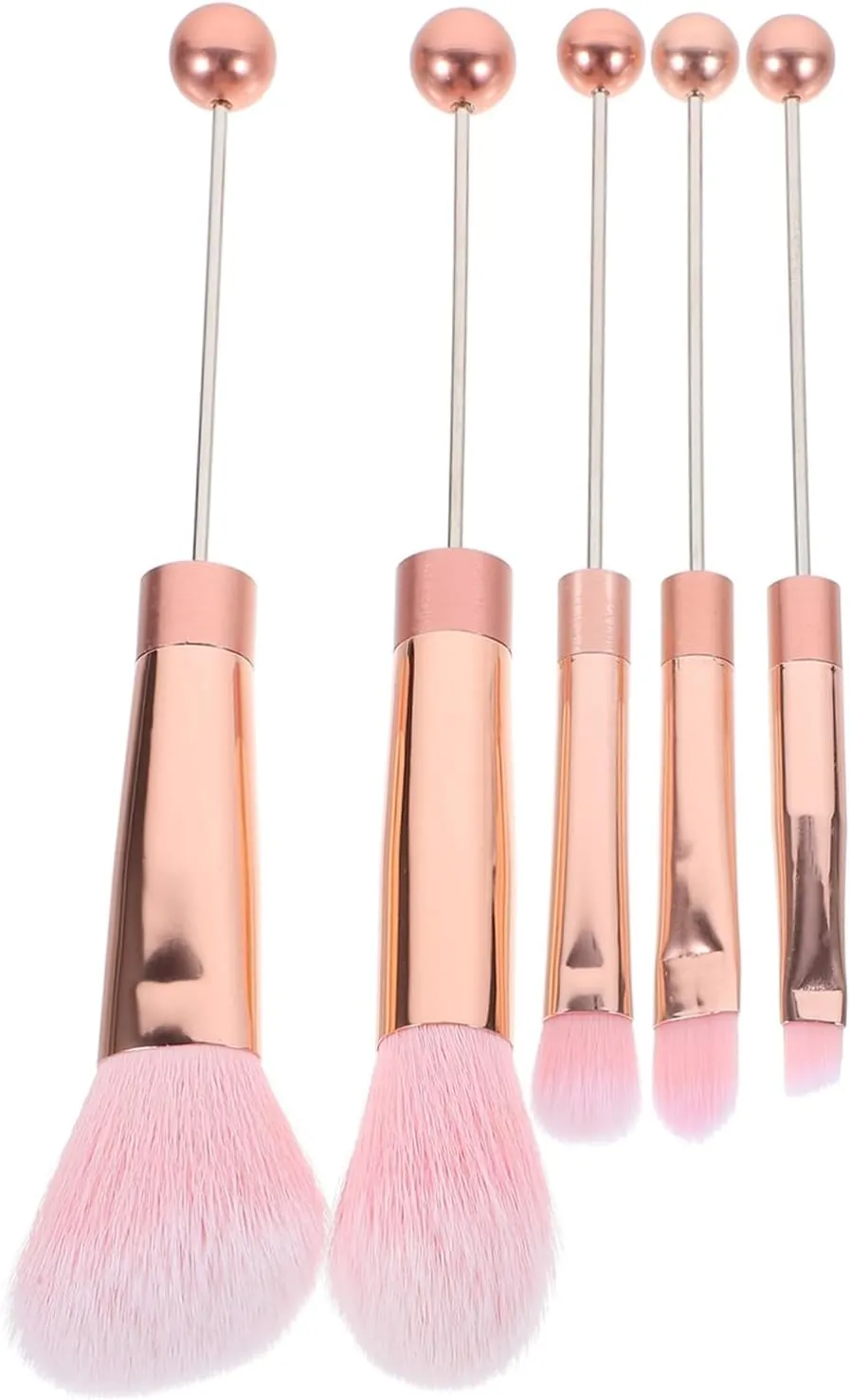 1set Cosmetics Brush Set Handle Compact Lightweight Makeup Brushes for Soft Bristles for Seamless Application for Blush Loose Powder and More
