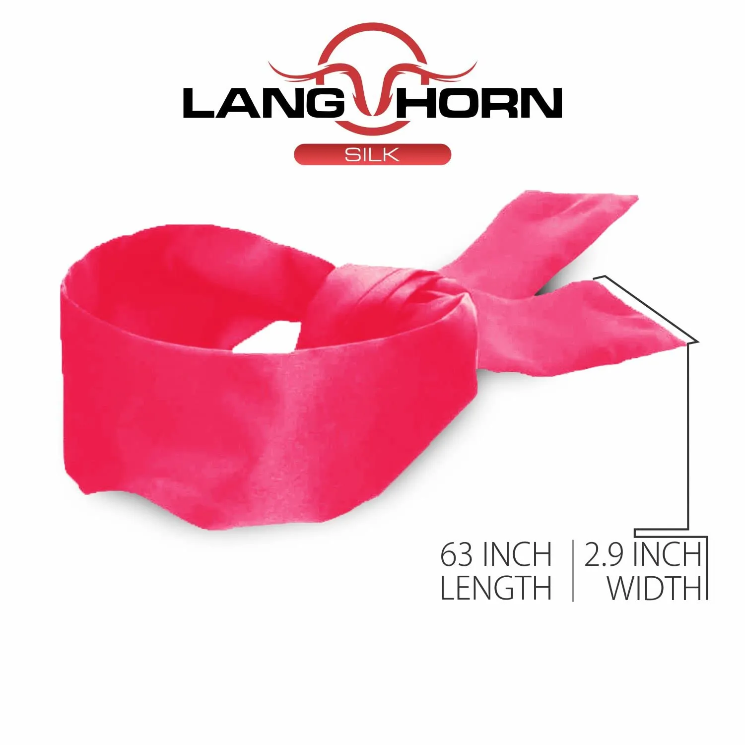 2 pcs Silk Satin Blindfold Eye Cover Silk Sleeping mask Valentine Gift 155cm / 62” (Black Bright Pink) Black bright Pink