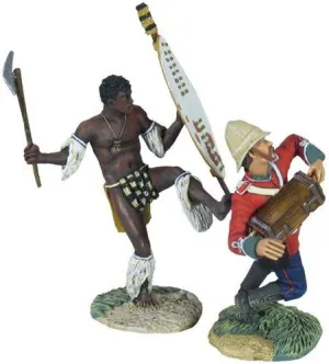 20144 Zulu War "No Rules" - Zulu Kicking British 24th Foot in Back