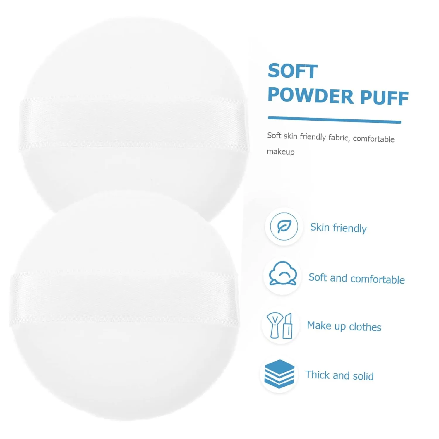20pcs Comfortable Powder Puff for Makeup Application Small Makeup Tools for Loose Powder for and Blending Straps Included