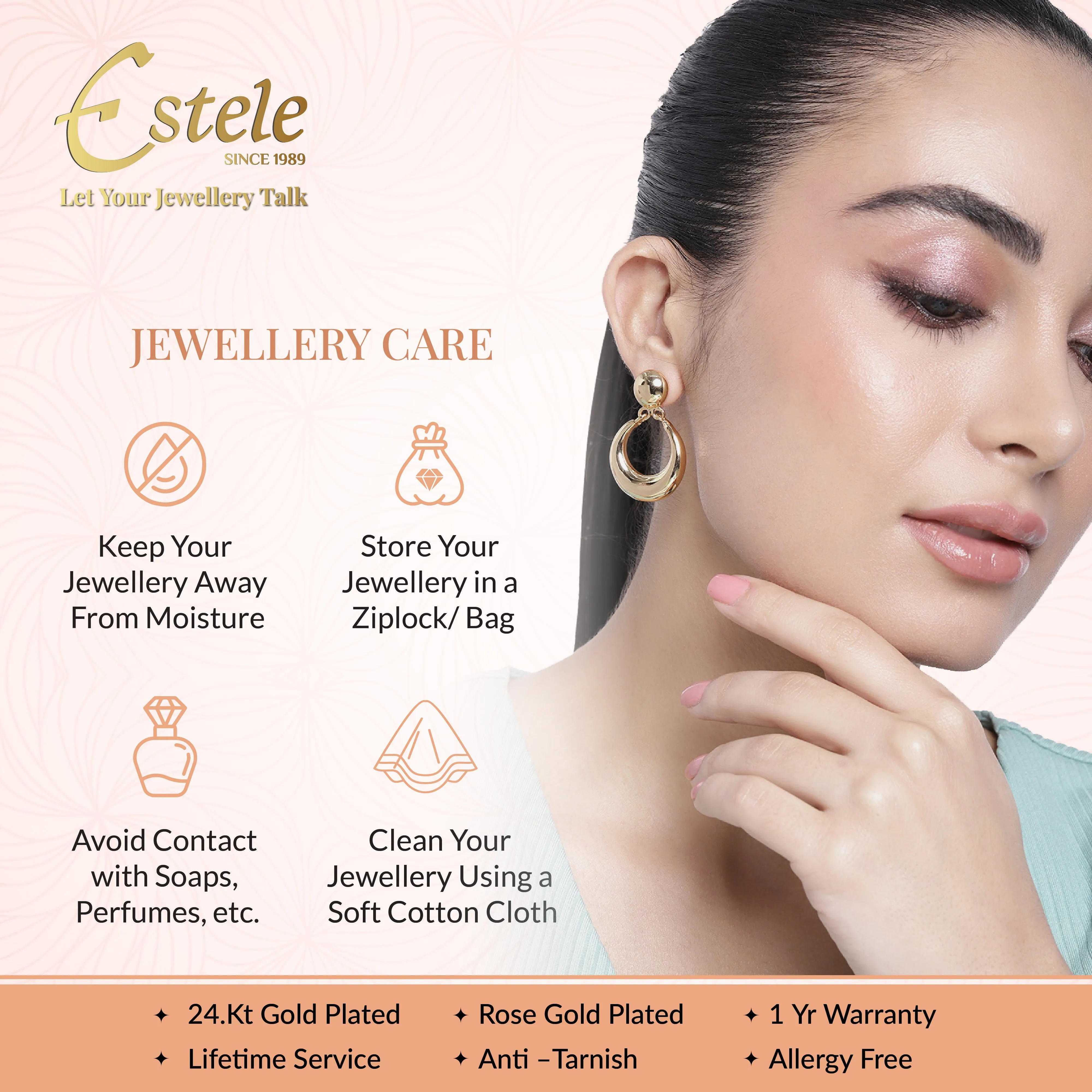 24 Kt Gold Plated Earrings Combo