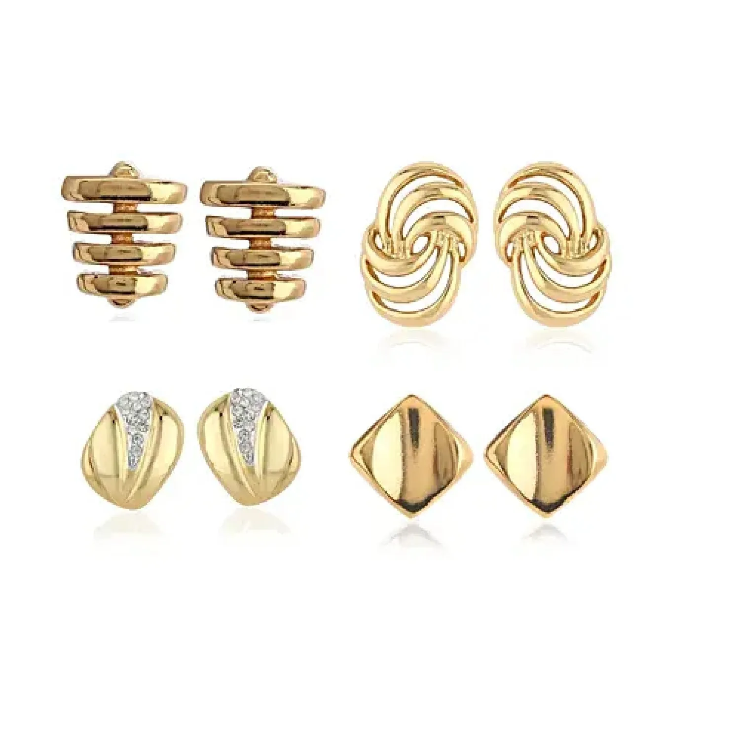 24 Kt Gold Plated Earrings Combo