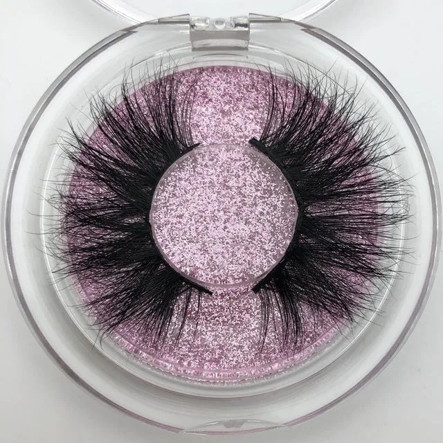 25mm Long 3D mink lashes extra length Big dramatic volume