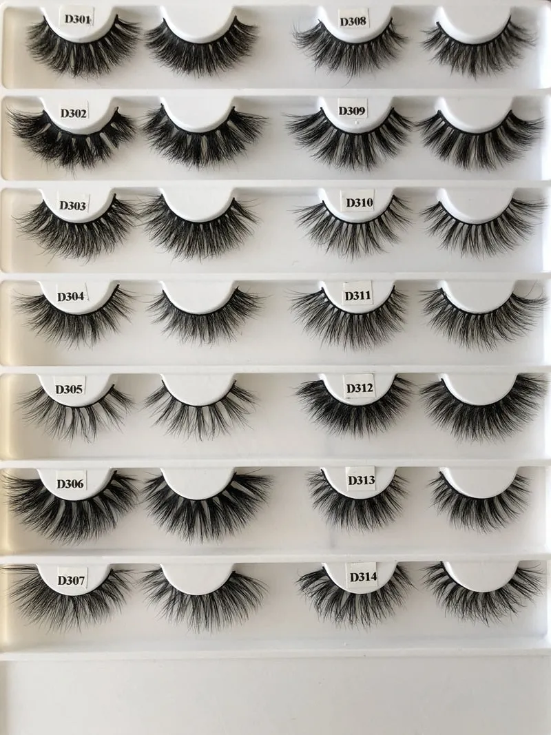 25mm Long 3D mink lashes extra length Big dramatic volume