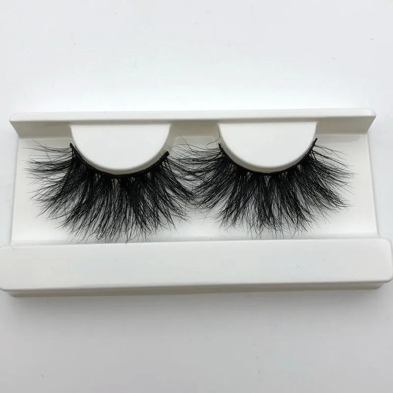 25mm Long 3D mink lashes extra length Big dramatic volume