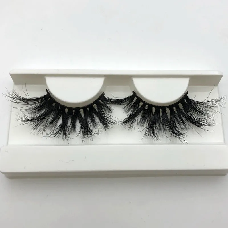 25mm Long 3D mink lashes extra length Big dramatic volume
