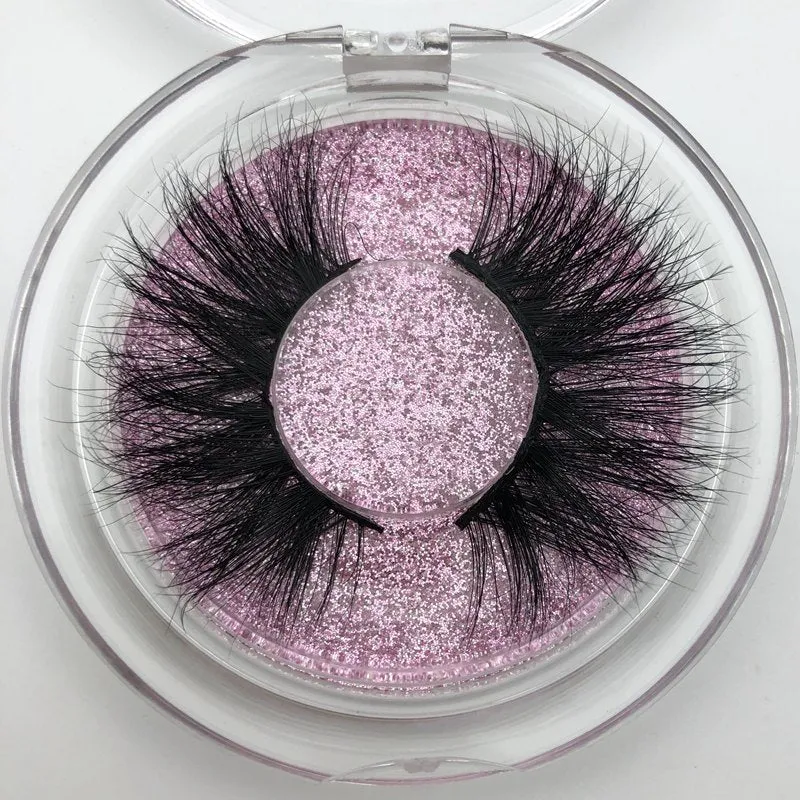 25mm Long 3D mink lashes extra length Big dramatic volume