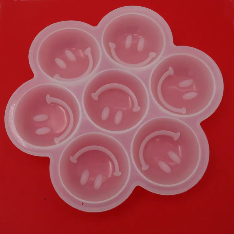 2PC Silicone Mold 7-Hole Silicone Ice Tray Creative Ice Cubes Mold round Ice Maker