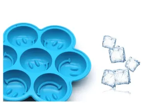 2PC Silicone Mold 7-Hole Silicone Ice Tray Creative Ice Cubes Mold round Ice Maker
