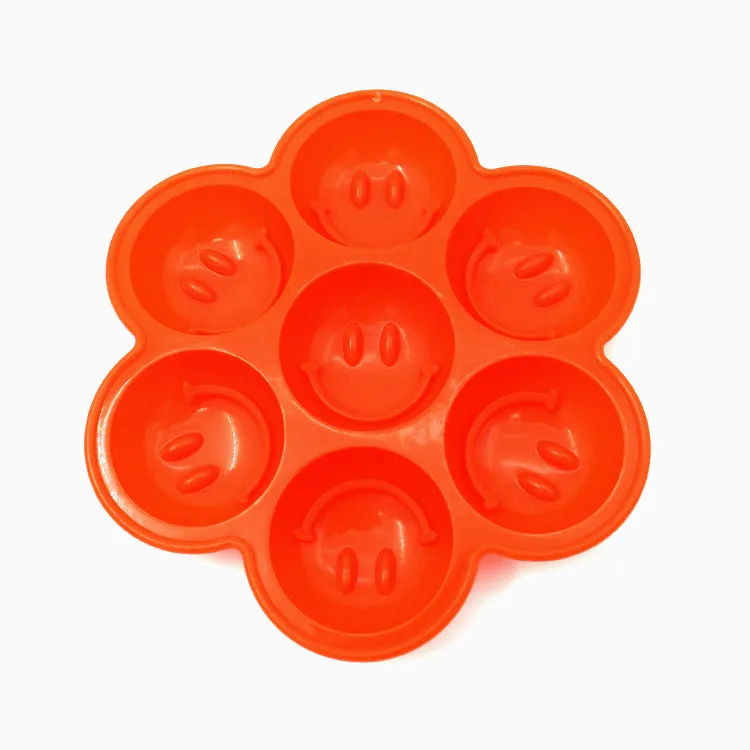 2PC Silicone Mold 7-Hole Silicone Ice Tray Creative Ice Cubes Mold round Ice Maker
