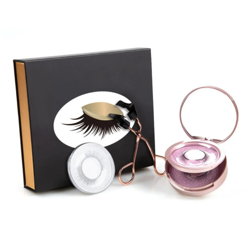 3 Pairs Magnetic Eyelash Curler With Quantum Soft Magnetic False Eyelashes Easy To Wear Magnetic Lashes No Glue Need Eyelashes