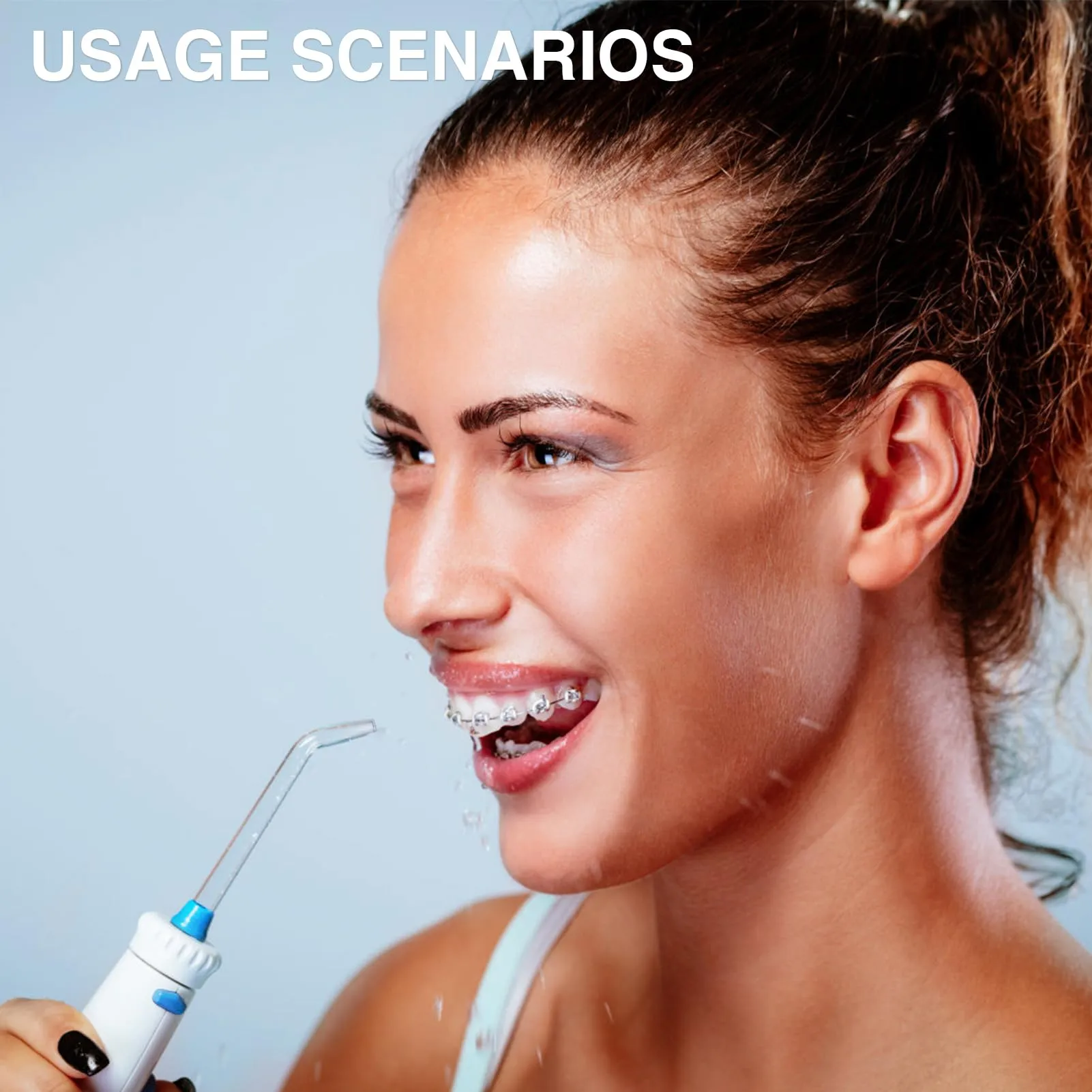 3 Pcs Flosser Replacement Heads, Flosser Refill Replacement Tips Dental Oral Irrigator Nozzle Classic Jet Tips Ultrasonic Tooth Cleaner for Waterpik Water Flosser and Other Oral Irrigators