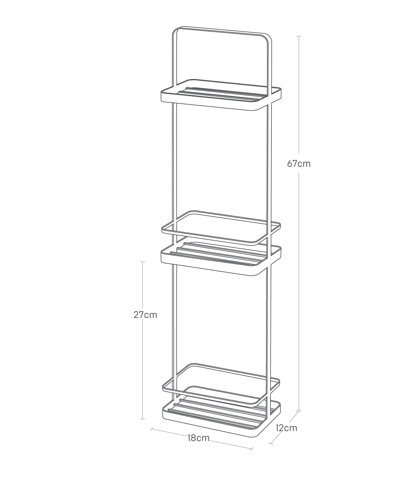 3-Tiered Dispenser Rack