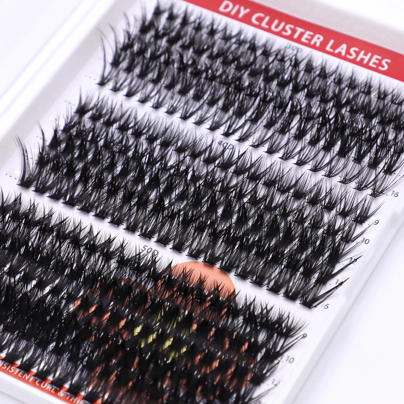320PCS Mink Lashes Fluffy Lash Clusters DIY Kit 30D 40D 50D False Eyelashes Clusters, Wispy lash Clusters Individual Eyelashes Kit for Applicator at Home DIY Lash Extension