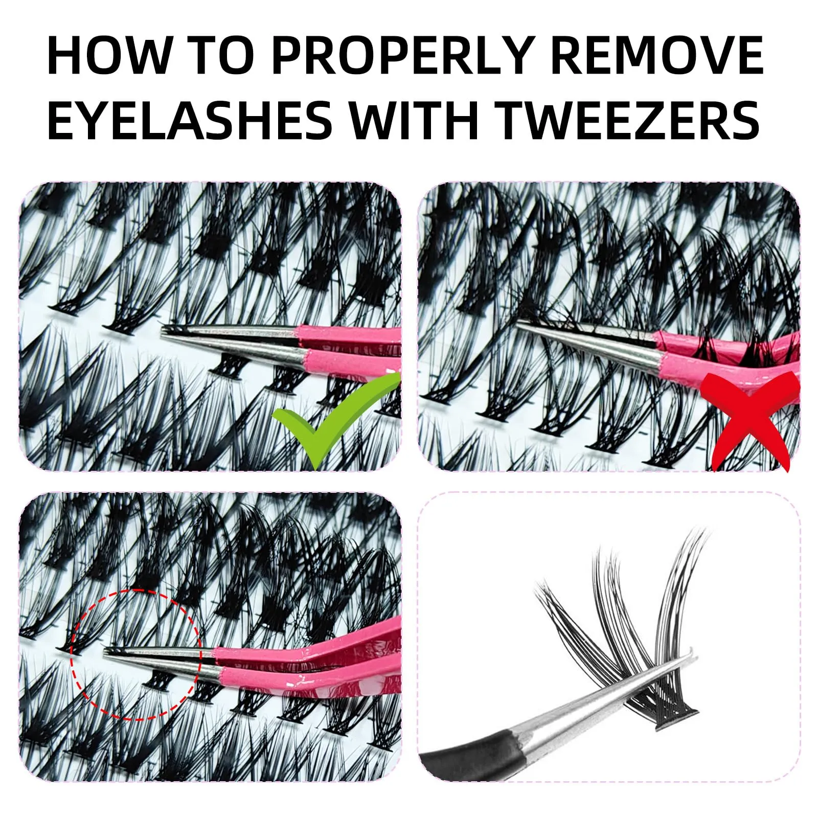 320PCS Mink Lashes Fluffy Lash Clusters DIY Kit 30D 40D 50D False Eyelashes Clusters, Wispy lash Clusters Individual Eyelashes Kit for Applicator at Home DIY Lash Extension