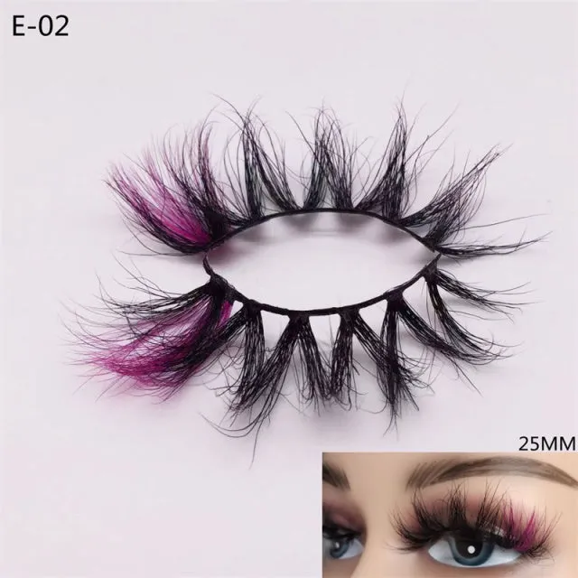 3D Colorful Mink Eyelashes