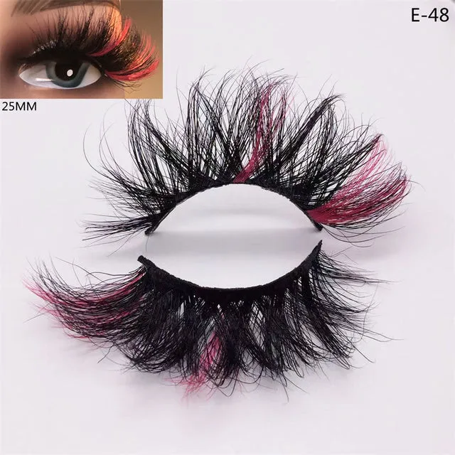 3D Colorful Mink Eyelashes
