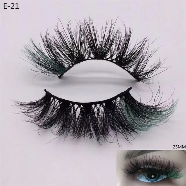 3D Colorful Mink Eyelashes