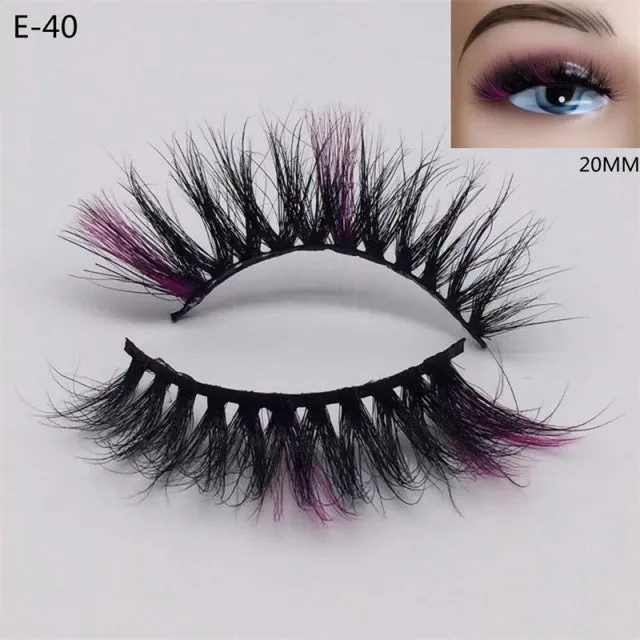 3D Colorful Mink Eyelashes