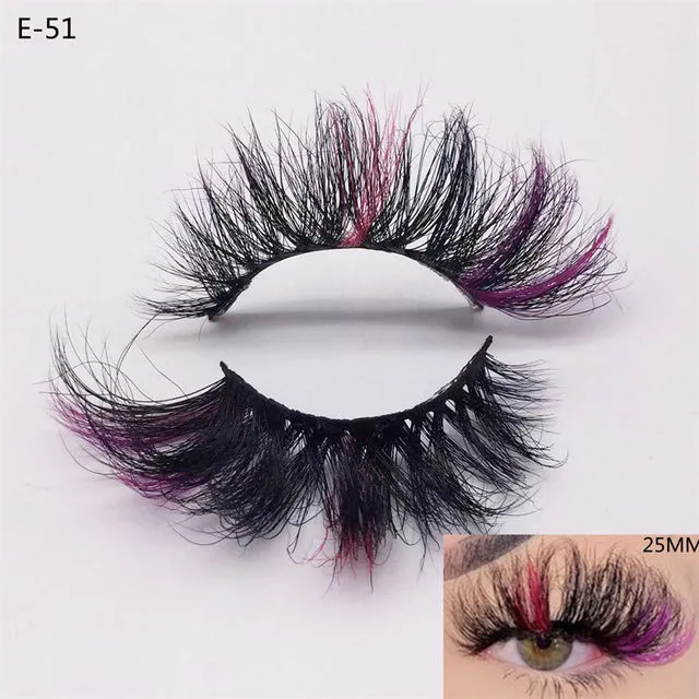 3D Colorful Mink Eyelashes