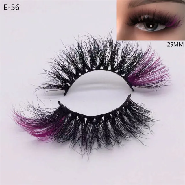 3D Colorful Mink Eyelashes
