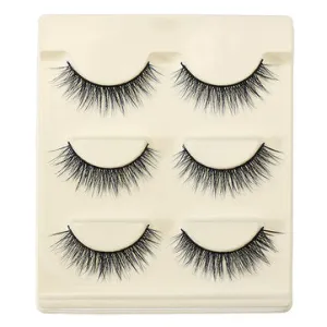 3D False Eyelashes Set Blue False lashes Makeup Natural Eyelashes Extension