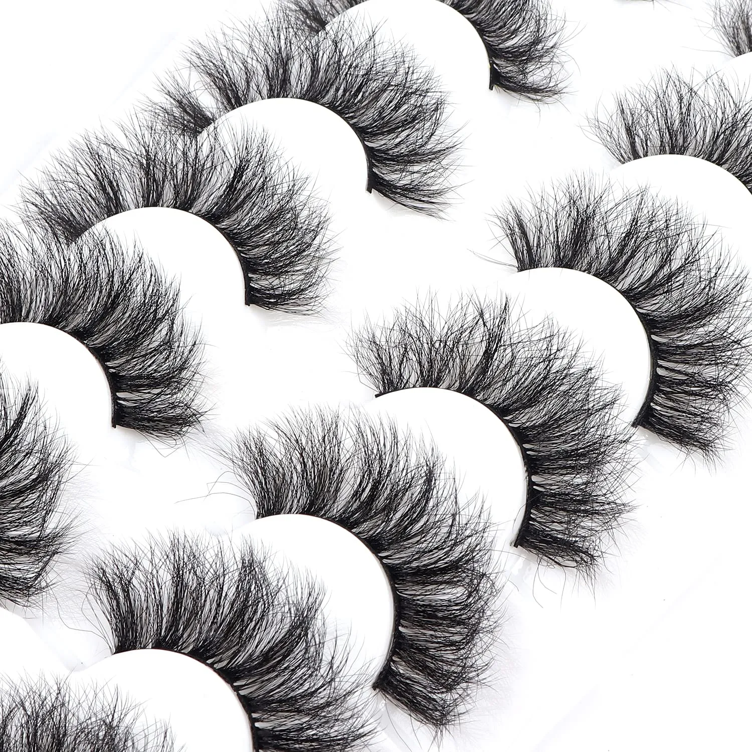 3D Faux Mink Lashes Fluffy 100% Handmade fluffy false eyalshes Reusable Lashes 7 Pairs Serendipity Life P5, 1.0 Count