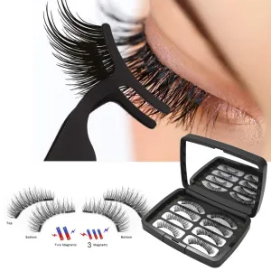 3D Magnet False Eyelashes Fake Eyelash Natural Thick Eye Lashes