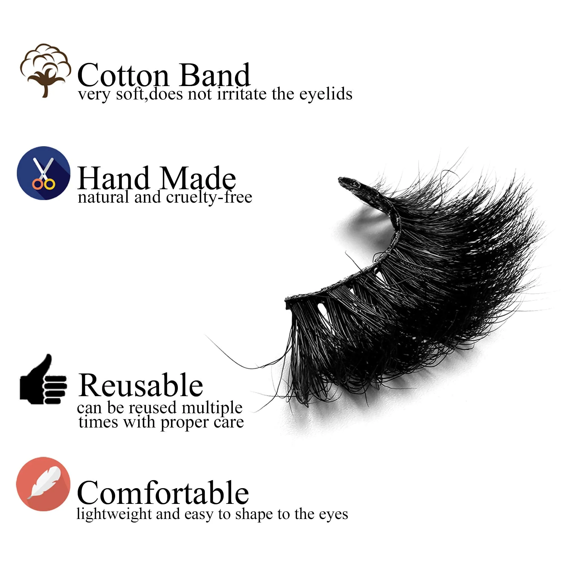 3D Mink Eyelashes 25mm Mink Lashes Fluffy Volume Eyelashes viEYEve 100% Handmade Real Siberian Mink Lashes Dramatic Full Strip False Lashes for Women 1 Pair