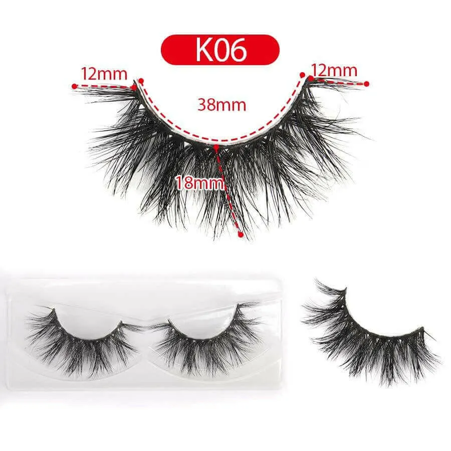 3D Mink Eyelashes Wholesale 10/30/50 Pairs Soft Dramatic Eyelash