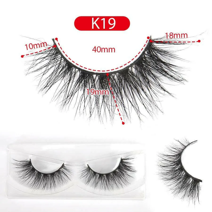 3D Mink Eyelashes Wholesale 10/30/50 Pairs Soft Dramatic Eyelash