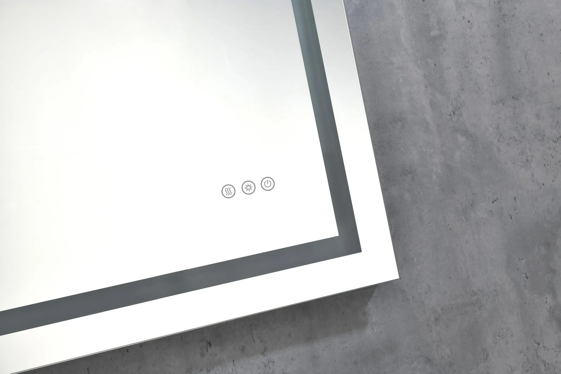40 X 26 LED Lighted Bathroom Wall Mounted Mirror With High Lumen / Anti-Fog Separately Control / Dimmer Function