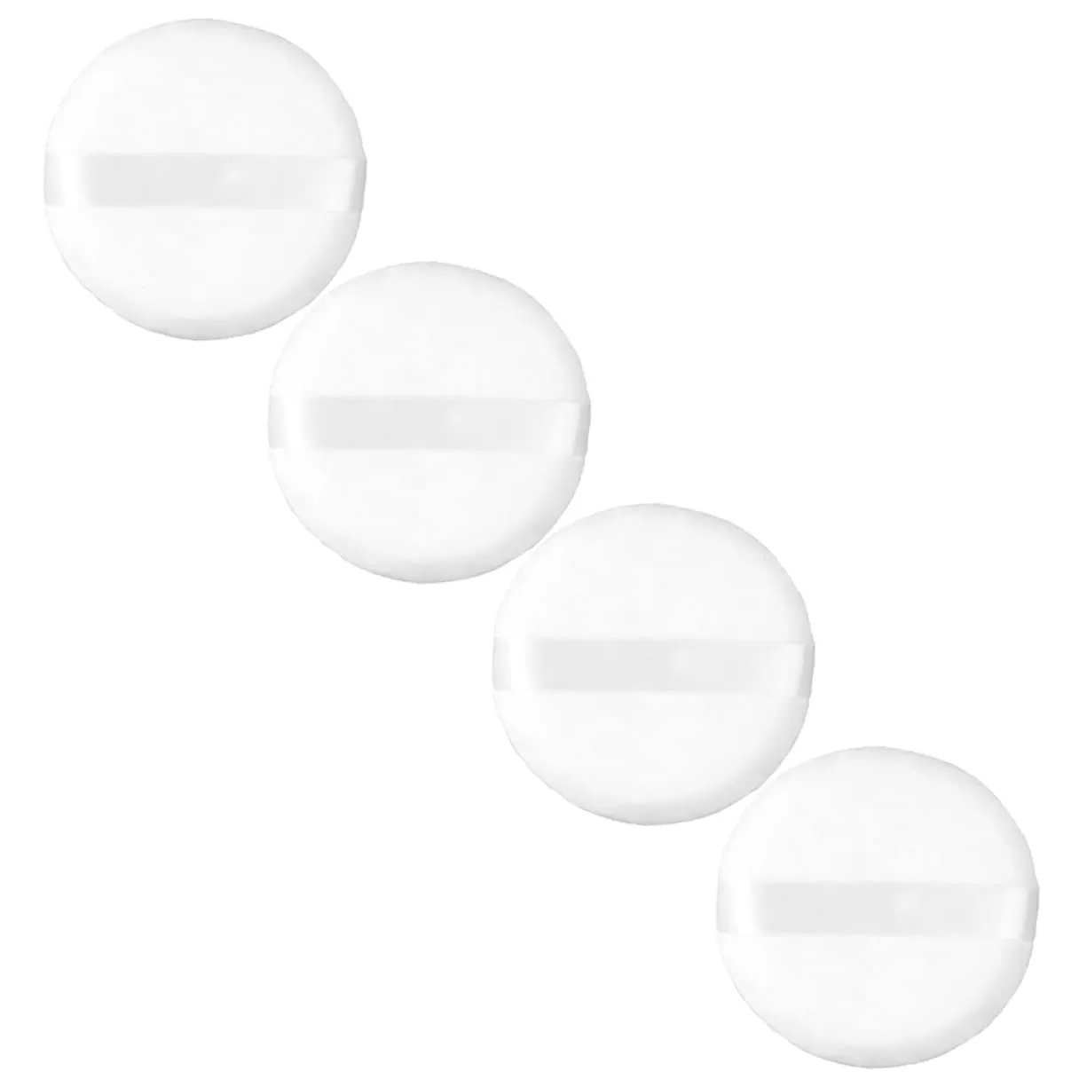 4pcs Large Powder Puff Fluffy Makeup Loose Powder Applicators for Body Face Easy to Use for Travel for Cosmetics