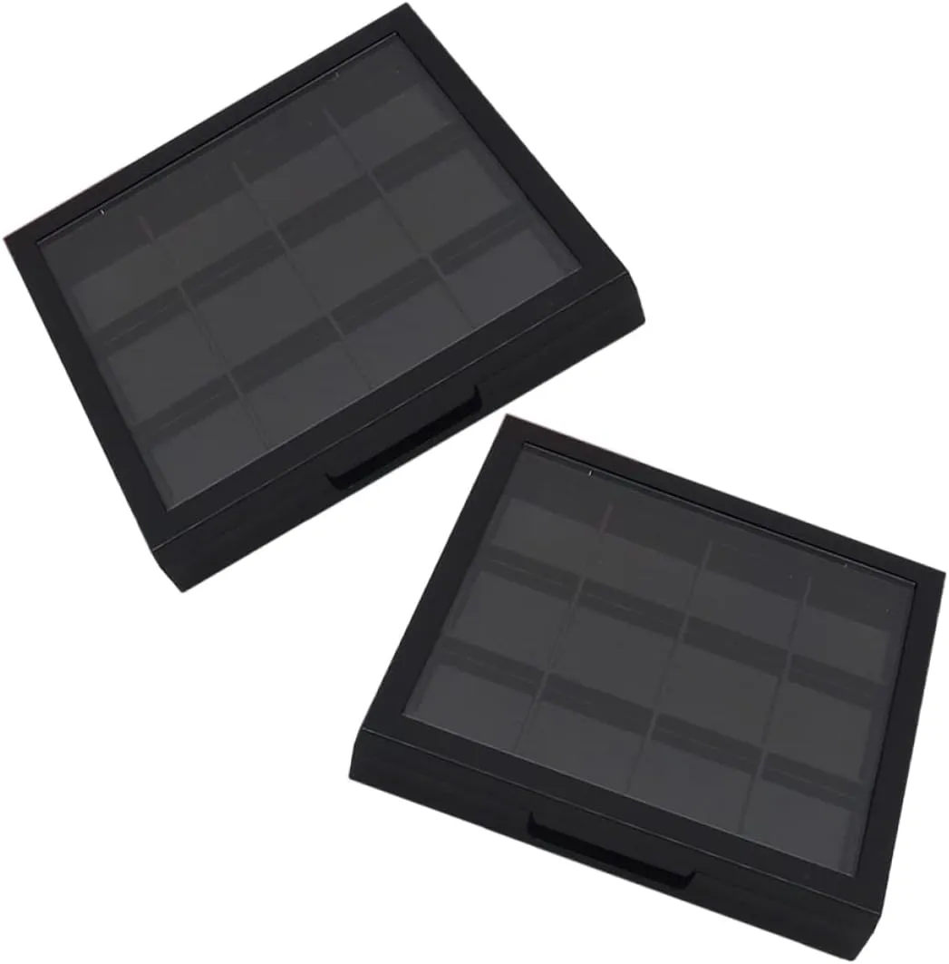 4pcs Refillable Blusher Container Multi-grid Makeup Storage Cases for Travel for Lipstick Eyeshadow Loose Powder Organization Convenient Cosmetics Display Box