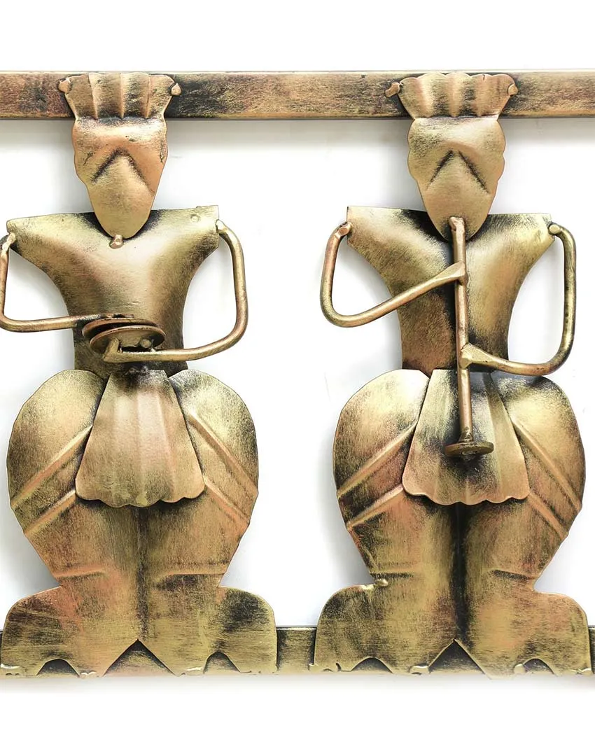 5 Musician Frame Iron Wall Décor | 29 x 2 x 10 inches