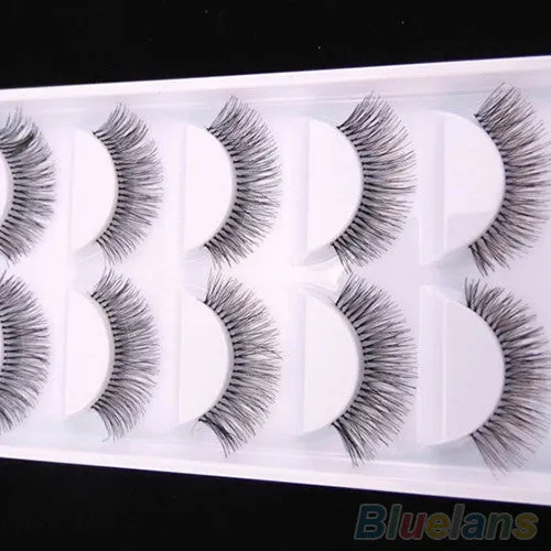 5 Pairs Natural Sparse Cross Eye Lashes