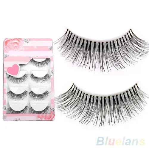5 Pairs Natural Sparse Cross Eye Lashes